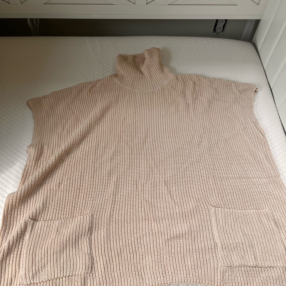 SHEIN Cream Turtleneck Sweater